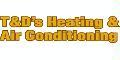 T &amp; D&apos;s Heating &amp; Air Conditioning Logo